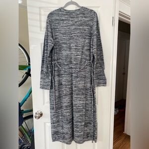 COS black/white/gray long-sleeve dress, size L